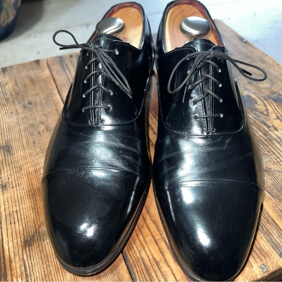 VNTG Florsheim Royal Imperial Cap-Toe Oxfords 94325  Black Sz. 10D main image 10